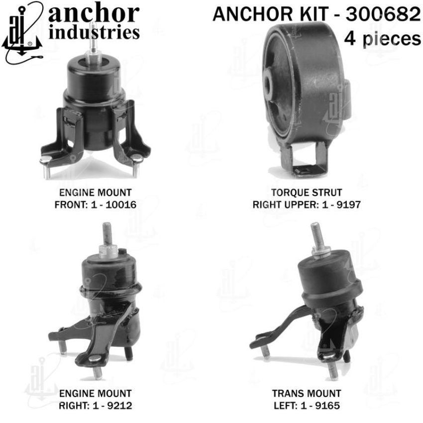 ANCHOR MOUNTS 300682 ENGINE MNT KIT