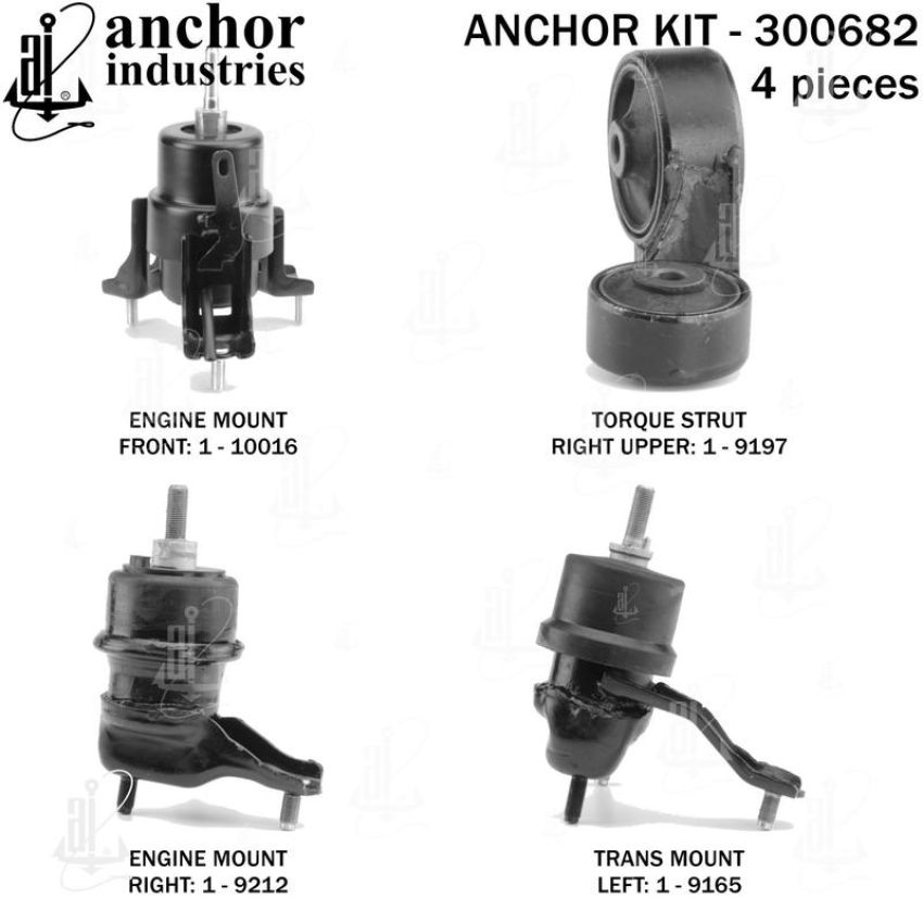 ANCHOR MOUNTS 300682 ENGINE MNT KIT