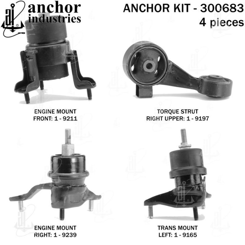 ANCHOR MOUNTS 300683 ENGINE MNT KIT