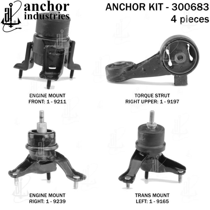 ANCHOR MOUNTS 300683 ENGINE MNT KIT