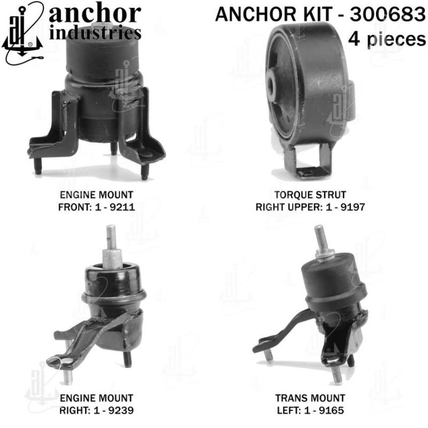 ANCHOR MOUNTS 300683 ENGINE MNT KIT