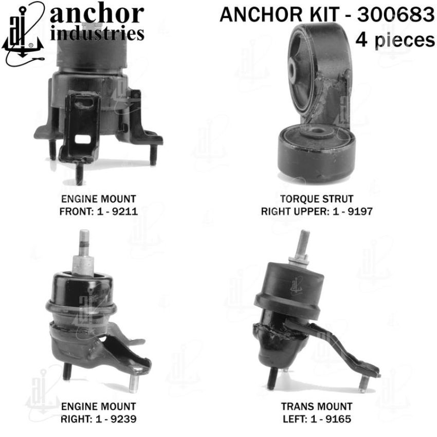 ANCHOR MOUNTS 300683 ENGINE MNT KIT