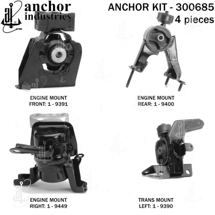 ANCHOR MOUNTS 300685 ENGINE MNT KIT
