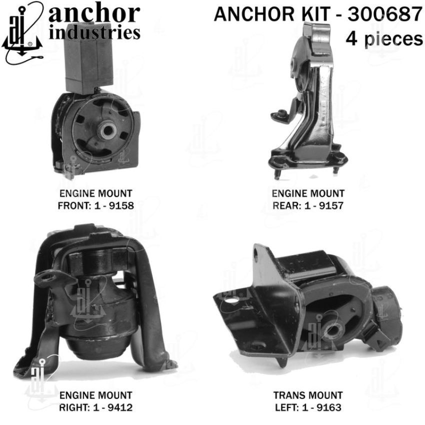 ANCHOR MOUNTS 300687 ENGINE MNT KIT