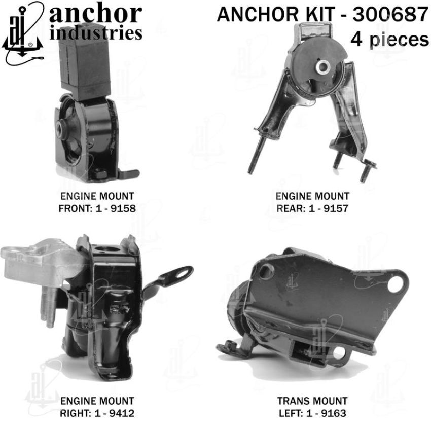 ANCHOR MOUNTS 300687 ENGINE MNT KIT