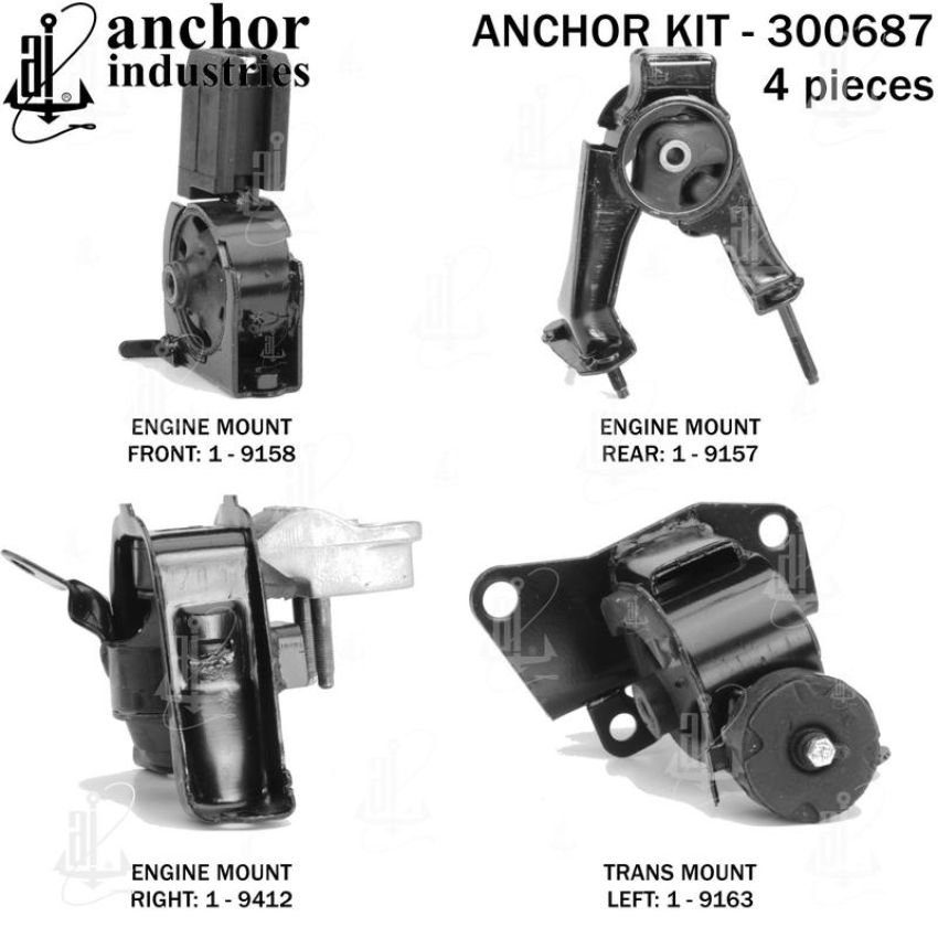 ANCHOR MOUNTS 300687 ENGINE MNT KIT