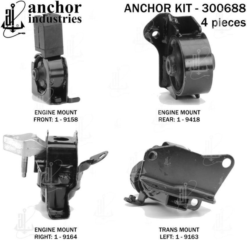 ANCHOR MOUNTS 300688 ENGINE MNT KIT