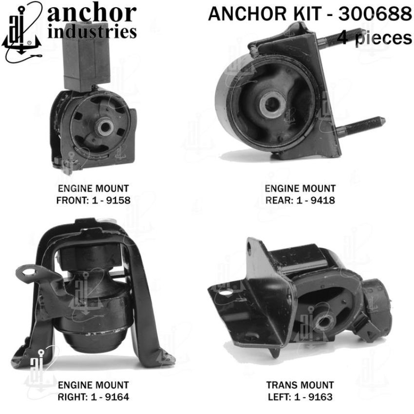 ANCHOR MOUNTS 300688 ENGINE MNT KIT