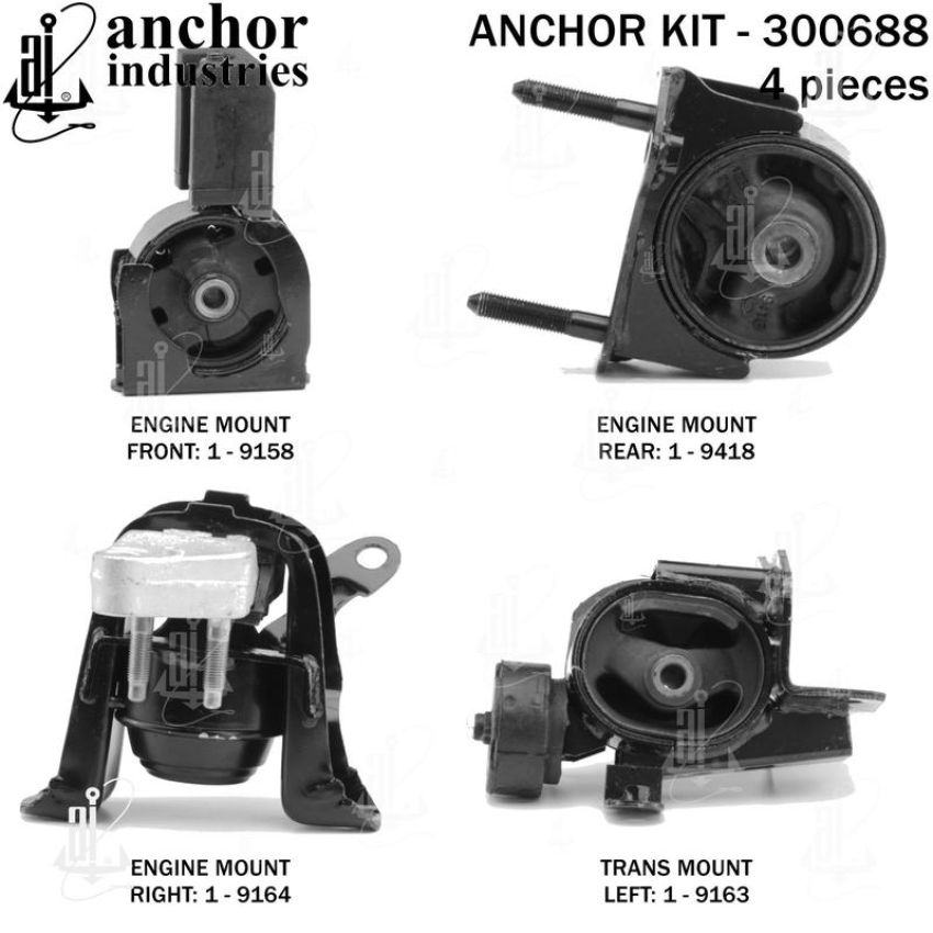 ANCHOR MOUNTS 300688 ENGINE MNT KIT