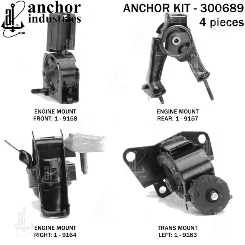 ANCHOR MOUNTS 300689 ENGINE MNT KIT
