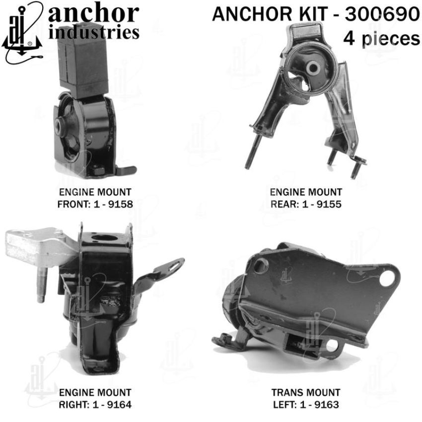 ANCHOR MOUNTS 300690 ENGINE MNT KIT