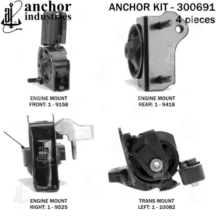 ANCHOR MOUNTS 300691 ENGINE MNT KIT