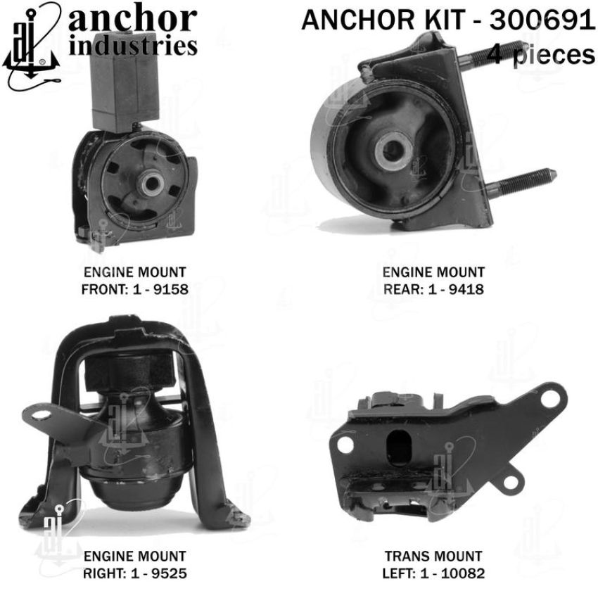 ANCHOR MOUNTS 300691 ENGINE MNT KIT
