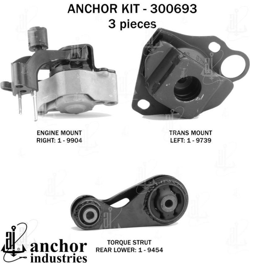 ANCHOR MOUNTS 300693 ENGINE MNT KIT