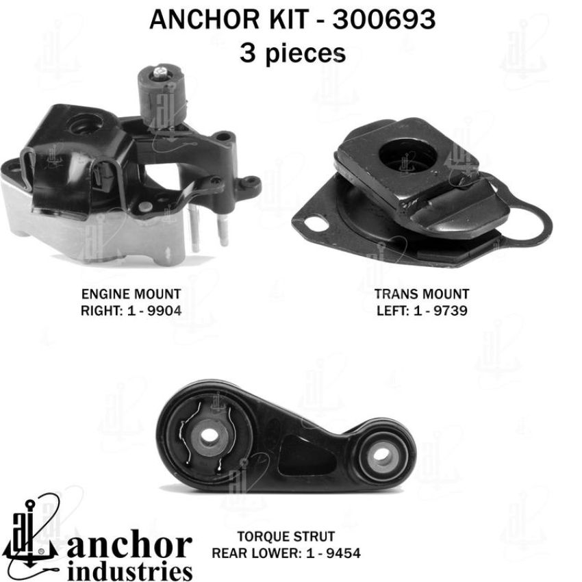 ANCHOR MOUNTS 300693 ENGINE MNT KIT
