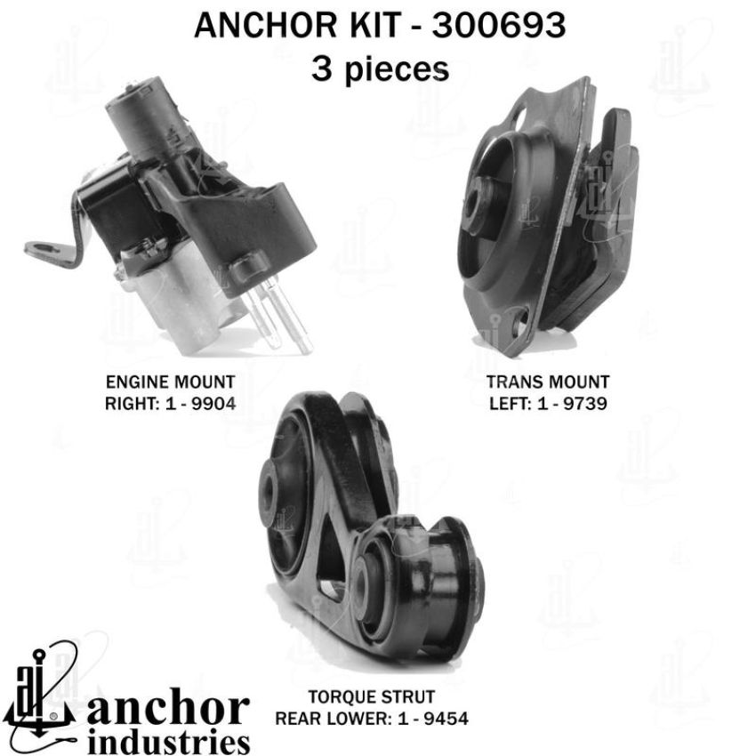 ANCHOR MOUNTS 300693 ENGINE MNT KIT