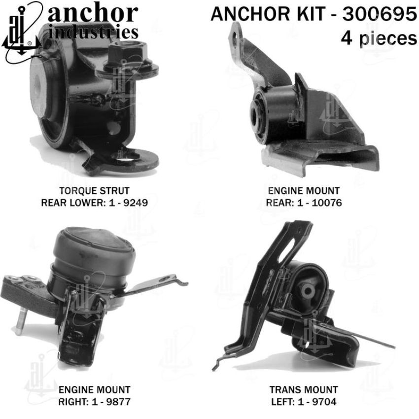 ANCHOR MOUNTS 300695 ENGINE MNT KIT