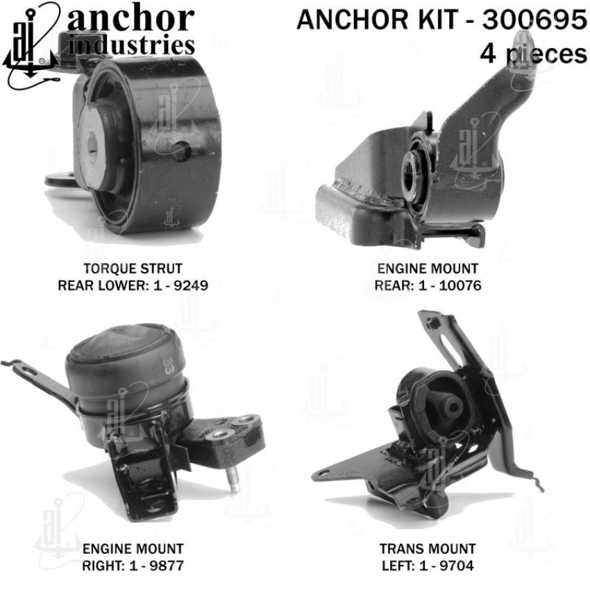 ANCHOR MOUNTS 300695 ENGINE MNT KIT