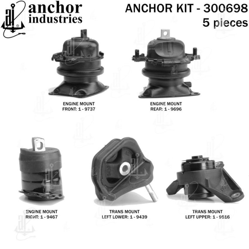 ANCHOR MOUNTS 300698 ENGINE MNT KIT