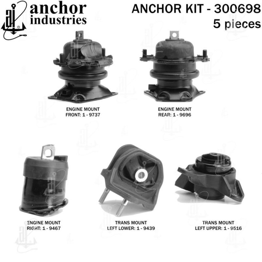 ANCHOR MOUNTS 300698 ENGINE MNT KIT