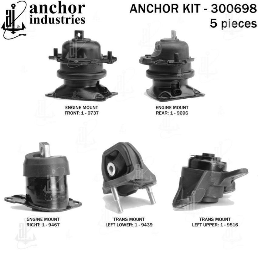ANCHOR MOUNTS 300698 ENGINE MNT KIT