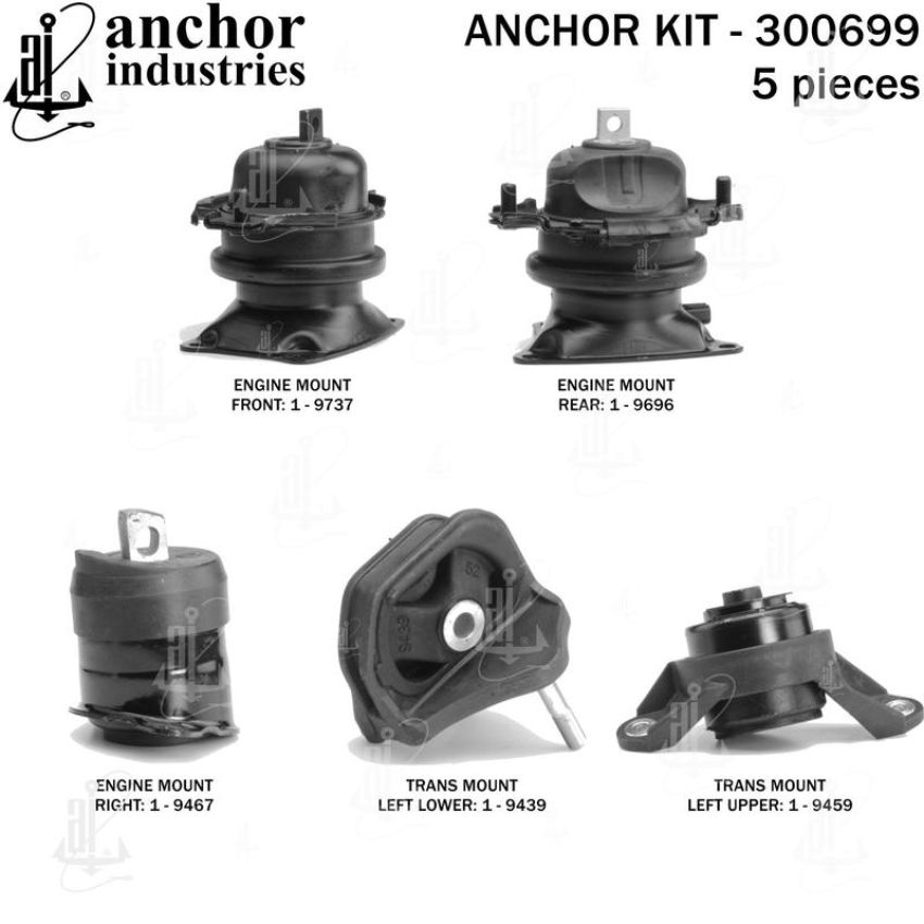 ANCHOR MOUNTS 300699 ENGINE MNT KIT