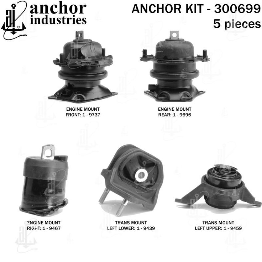 ANCHOR MOUNTS 300699 ENGINE MNT KIT