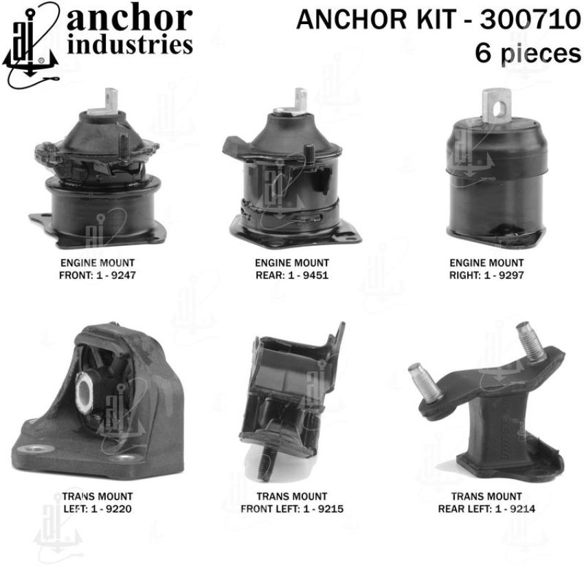 ANCHOR MOUNTS 300710 ENGINE MNT KIT