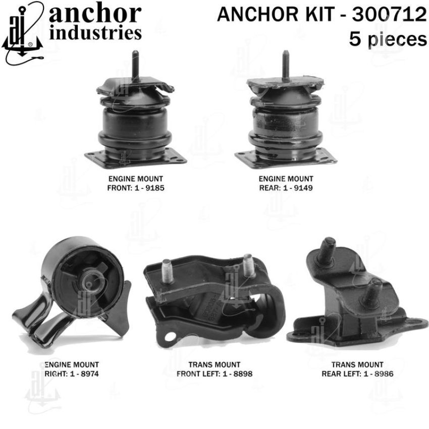 ANCHOR MOUNTS 300712 ENGINE MNT KIT