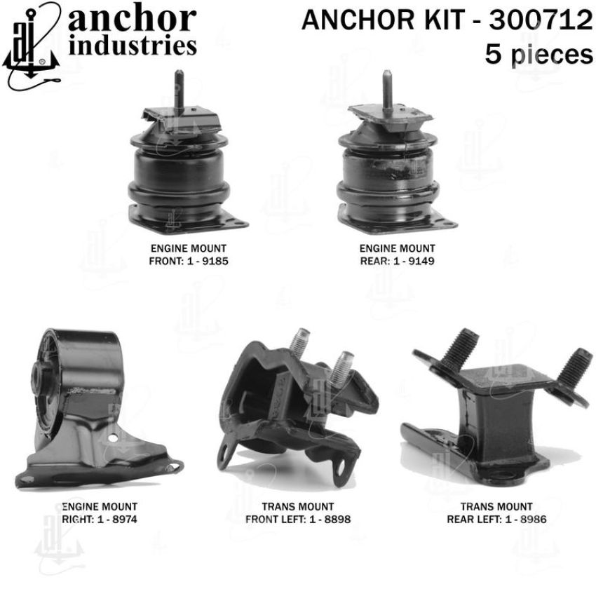 ANCHOR MOUNTS 300712 ENGINE MNT KIT