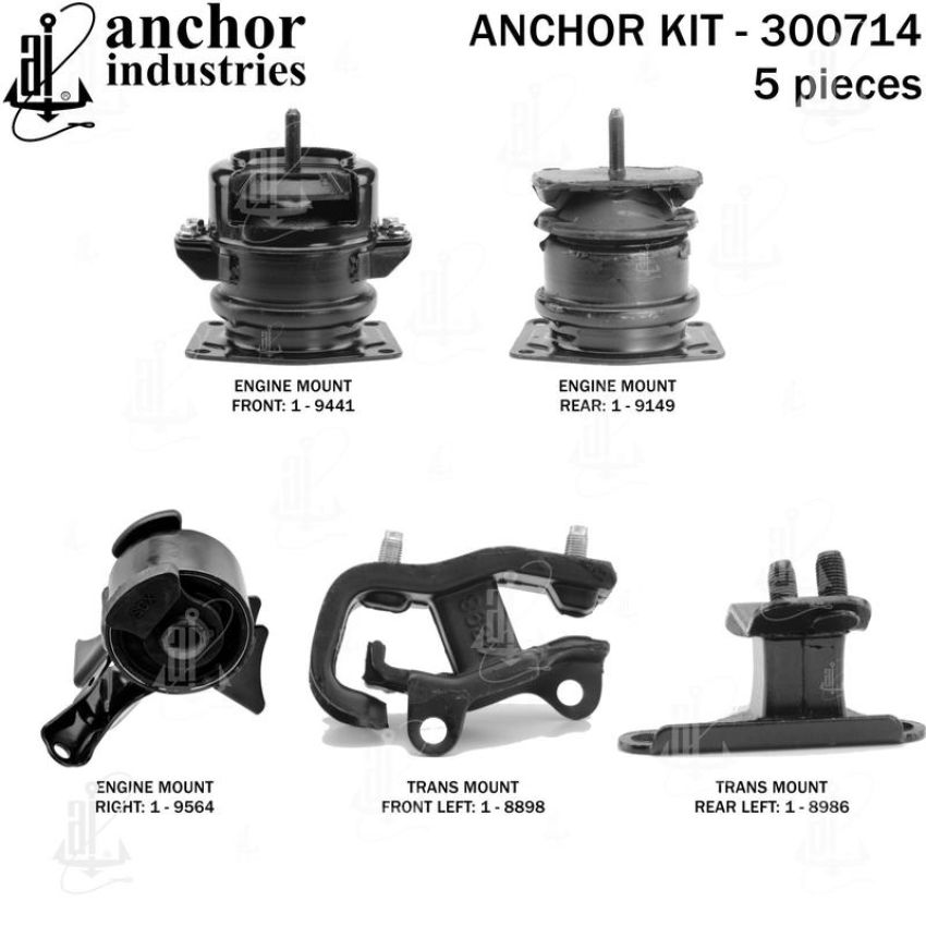 ANCHOR MOUNTS 300714 ENGINE MNT KIT