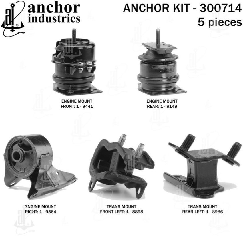 ANCHOR MOUNTS 300714 ENGINE MNT KIT