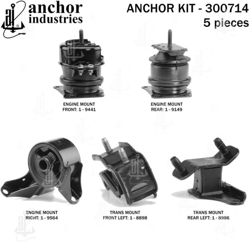 ANCHOR MOUNTS 300714 ENGINE MNT KIT