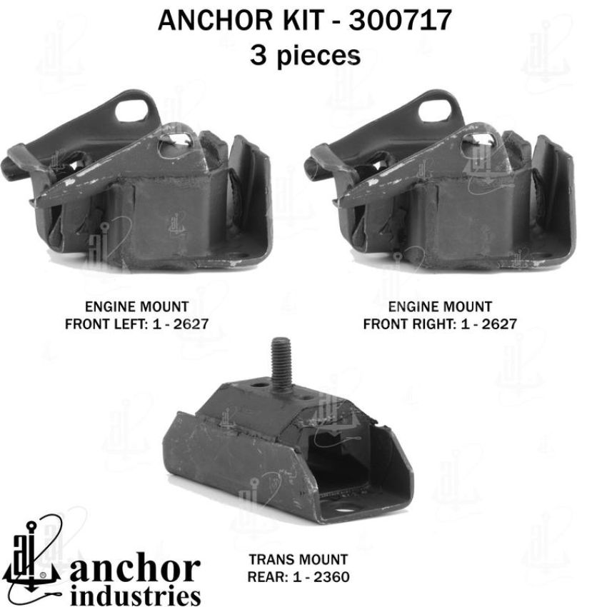ANCHOR MOUNTS 300717 ENGINE MNT KIT