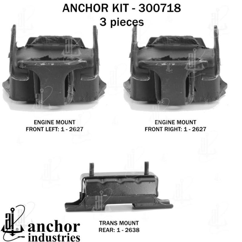 ANCHOR MOUNTS 300718 ENGINE MNT KIT