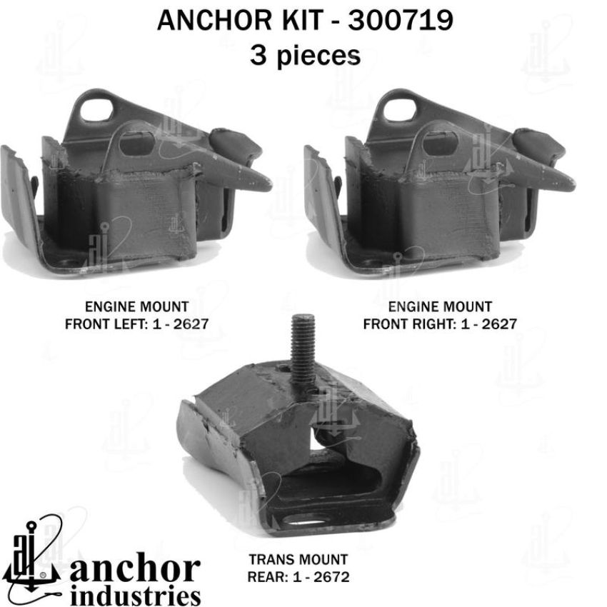 ANCHOR MOUNTS 300719 ENGINE MNT KIT