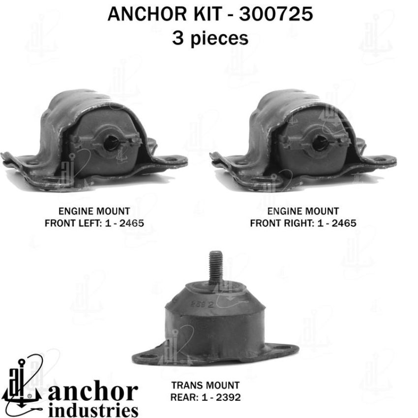 ANCHOR MOUNTS 300725 ENGINE MNT KIT