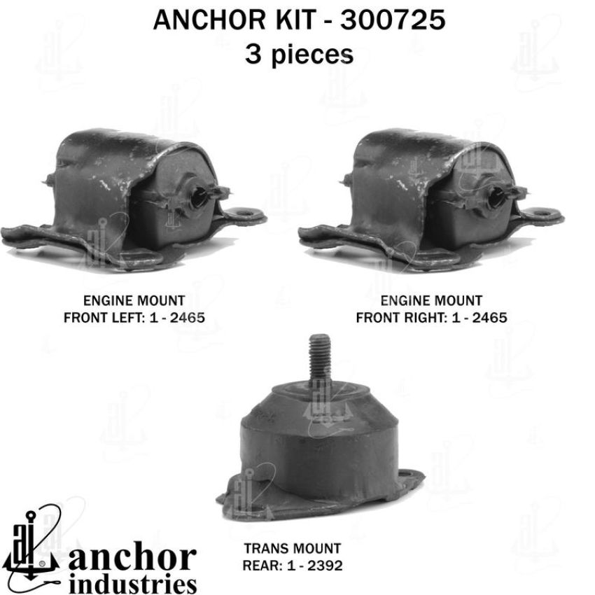 ANCHOR MOUNTS 300725 ENGINE MNT KIT