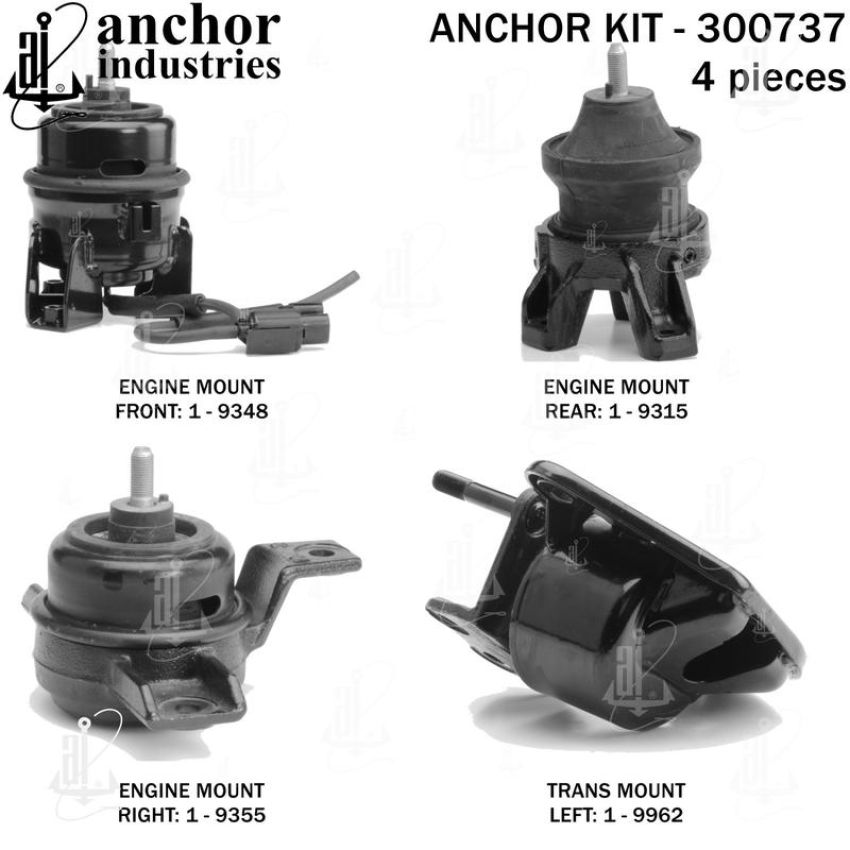 ANCHOR MOUNTS 300737 ENGINE MNT KIT