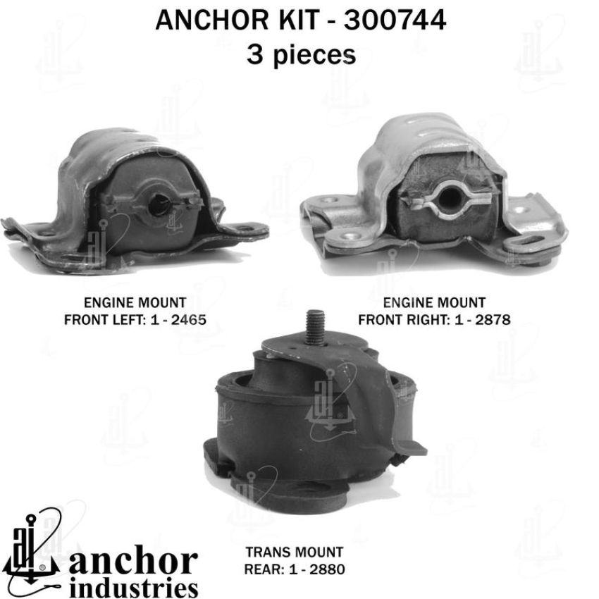 ANCHOR MOUNTS 300744 ENGINE MNT KIT
