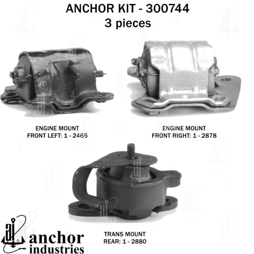 ANCHOR MOUNTS 300744 ENGINE MNT KIT