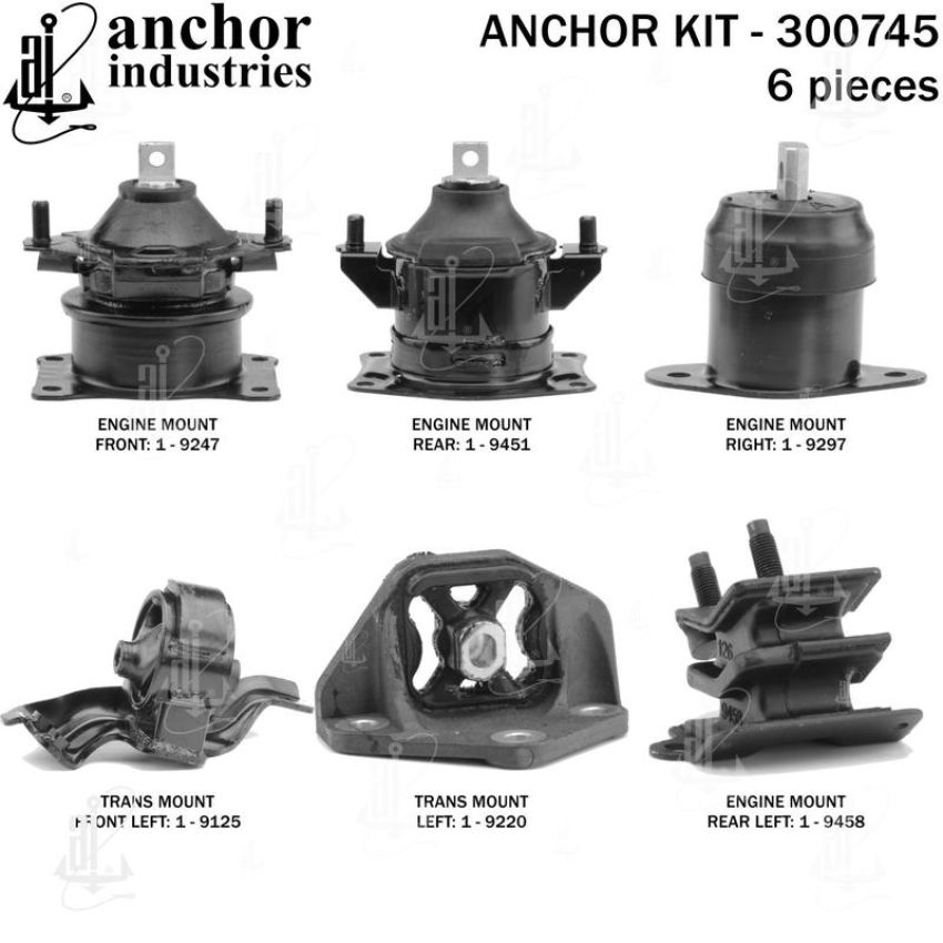 ANCHOR MOUNTS 300745 ENGINE MNT KIT