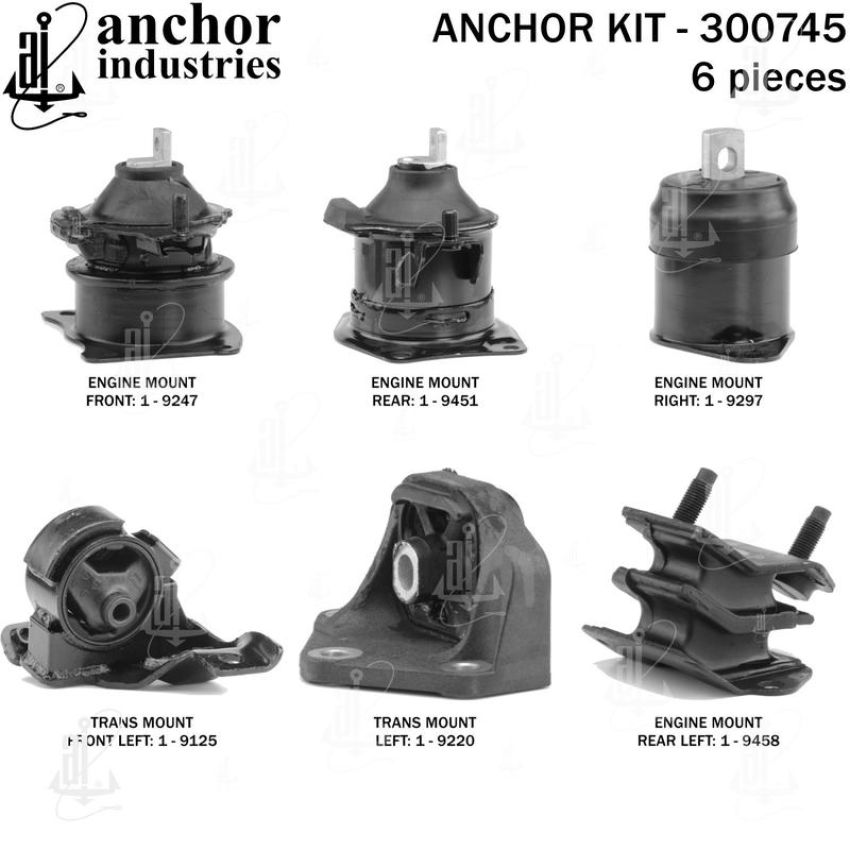 ANCHOR MOUNTS 300745 ENGINE MNT KIT