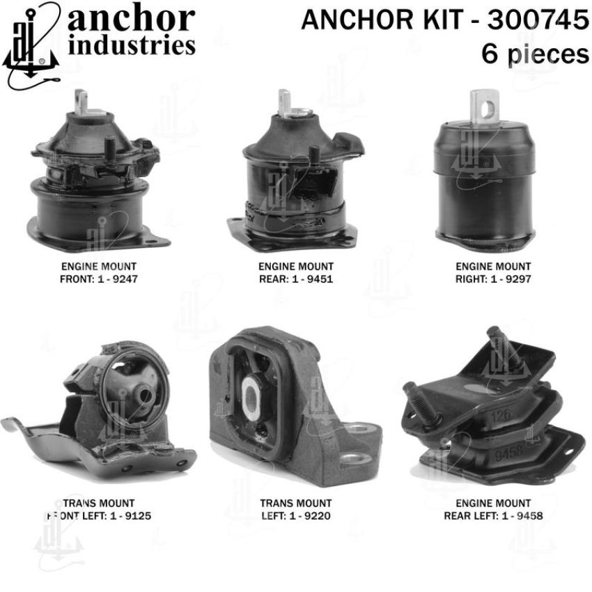 ANCHOR MOUNTS 300745 ENGINE MNT KIT