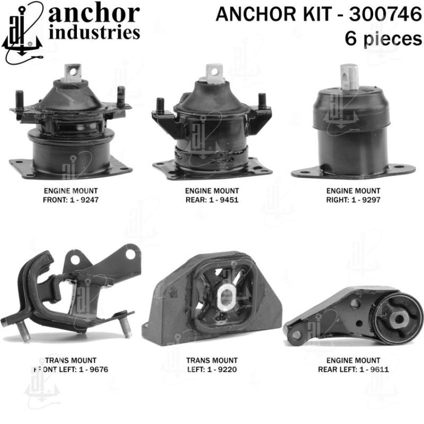 ANCHOR MOUNTS 300746 ENGINE MNT KIT