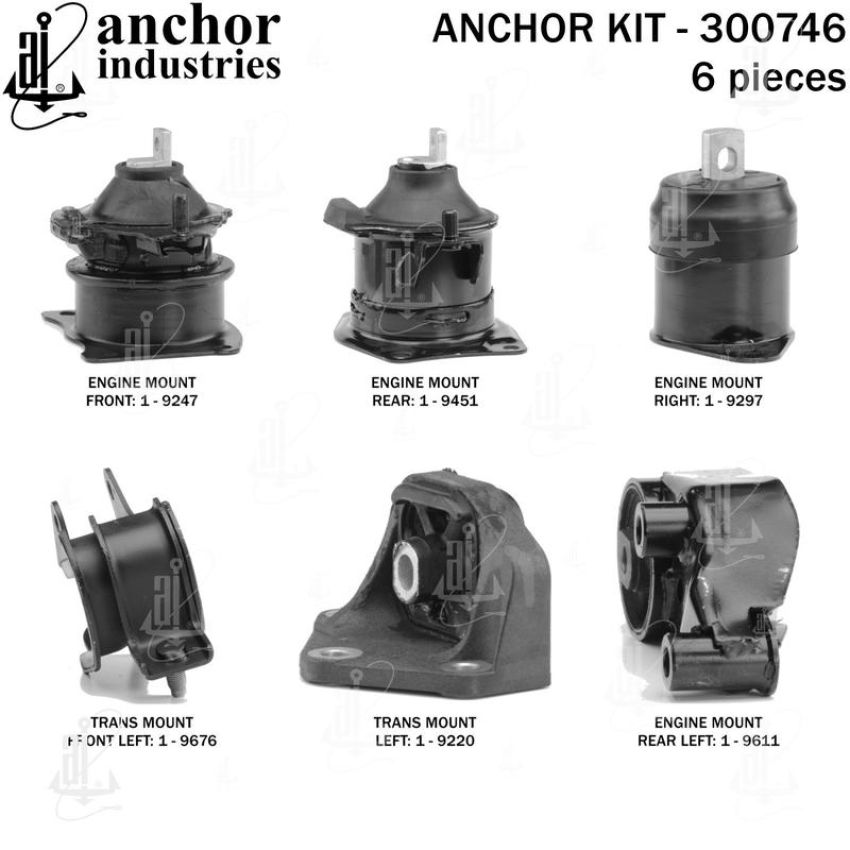ANCHOR MOUNTS 300746 ENGINE MNT KIT