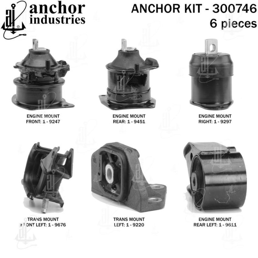 ANCHOR MOUNTS 300746 ENGINE MNT KIT