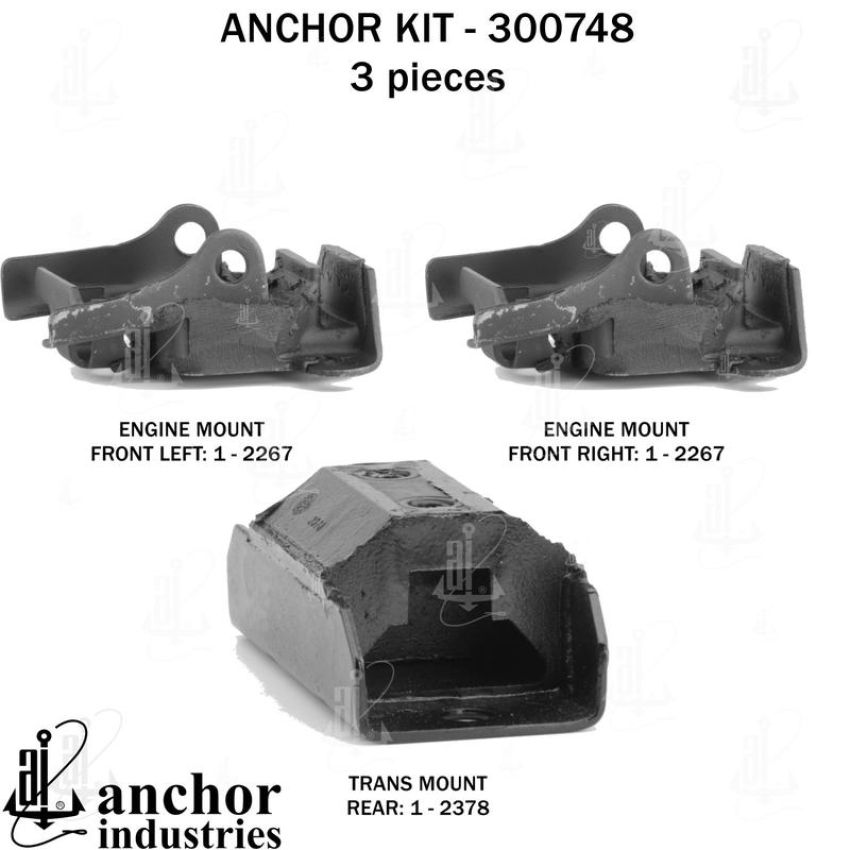 ANCHOR MOUNTS 300748 ENGINE MNT KIT