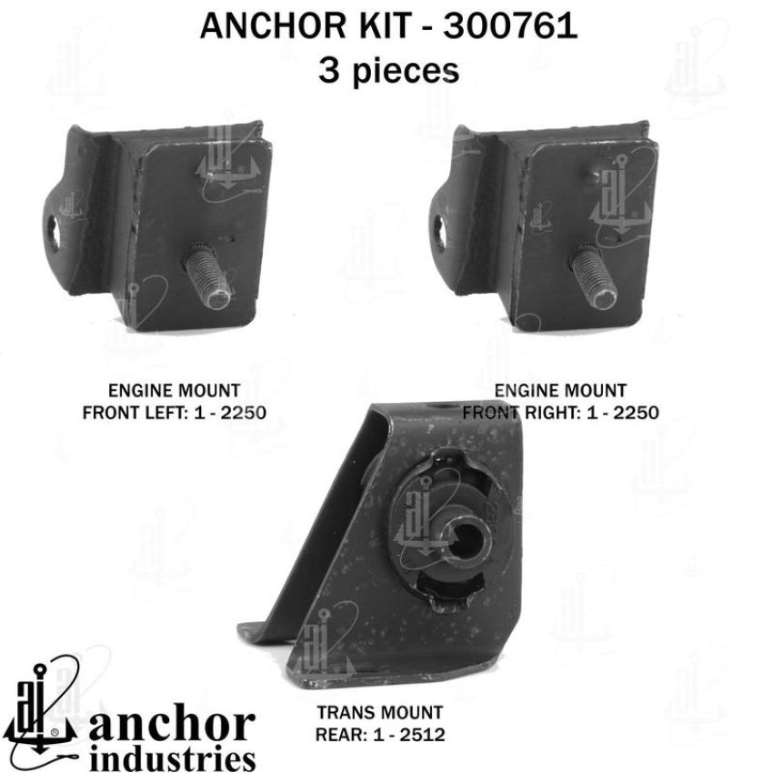 ANCHOR MOUNTS 300761 ENGINE MNT KIT