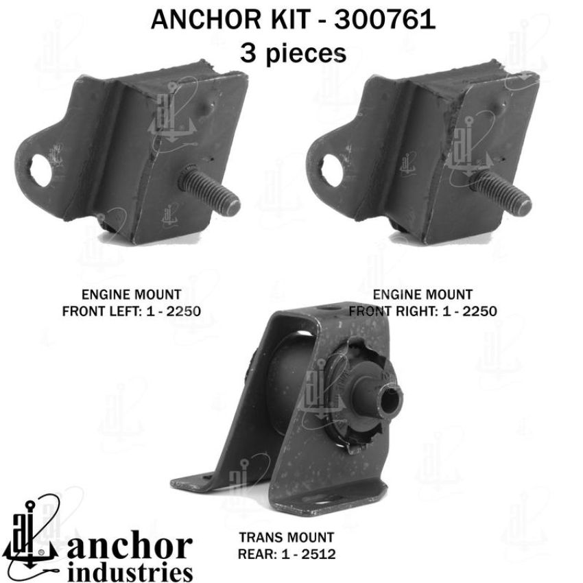 ANCHOR MOUNTS 300761 ENGINE MNT KIT